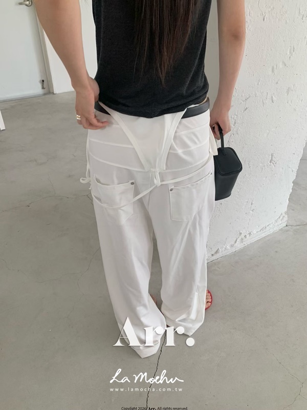 細肩涼感滑布美背吊帶褲
